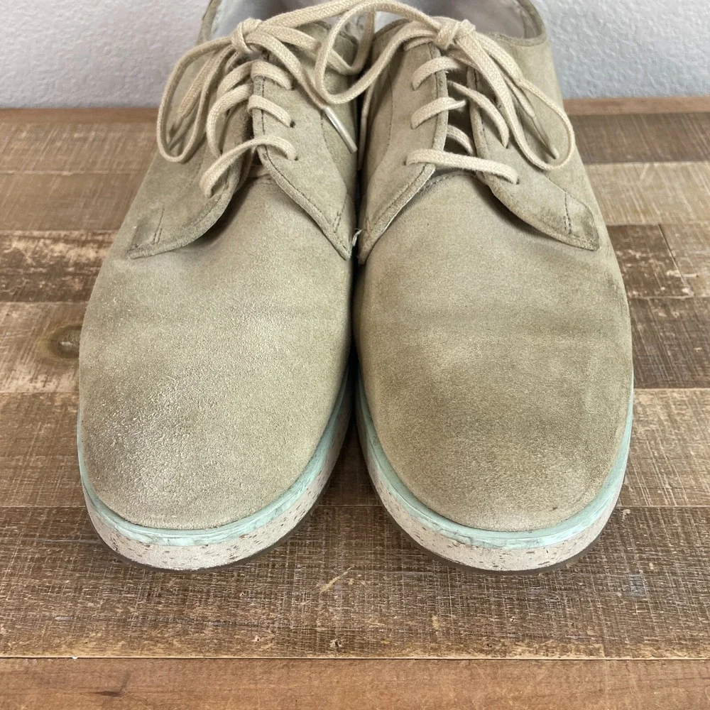 Camper Mens Magnus‎ Oxford Dress Shoes EU 44 11 Beige Waxed Leather 18897 *read